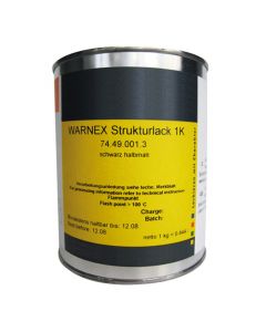 Warnex 013112 - Strukturlack schwarz 12 kg