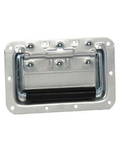 Adam Hall 34082A - Klappgriff mittel gefedert in Einbauschale Aluminium