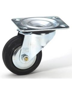 Blickle 370081 - Lenkrolle 80 mm mit schwarzem Rad