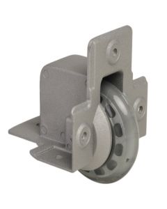 Adam Hall 37551S - Kanteneinbaurolle mit weichem Rad 75 mm