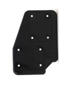 Adam Hall 38085L - Rollenplatte Polyamid schwarz, links