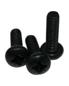 Adam Hall 19" Parts 5416BLK - Kreuzschlitzschraube M6 x 20 schwarz  