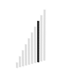 ah 19" Parts 61535B16 - HD Rackschiene schwarz 16 HE