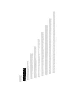 ah 19" Parts 61535B4 - HD Rackschiene schwarz 4 HE