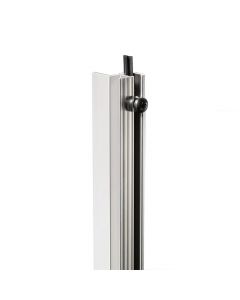 Adam Hall 19" Parts 6162 - Rackschiene Aluminium stufenlos mit Gummikeder  90 HE