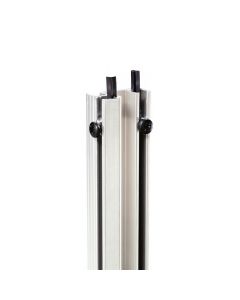 Adam Hall 19" Parts 6168 - Rackschiene Aluminium doppelt stufenlos mit Gummikeder 90 HE 