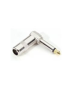Adam Hall Connectors 75192 - Winkelklinkenstecker 6,3 mm mono silber