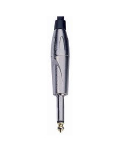 Adam Hall Connectors 7523 - Klinkenstecker 6,3 mm mono silber mit Gold Tip