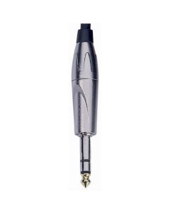 Adam Hall Connectors 7524 - Klinkenstecker 6,3 mm stereo silber mit Gold Tip
