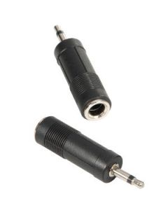 Adam Hall Connectors 7554 - Adapter 6,3 mm Mono Klinke female auf 3,5 mm Mono Miniklinke male