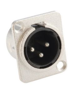 Adam Hall Connectors 7838 - Einbaubuchse XLR male D-Typ
