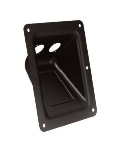 Adam Hall 87160 - Einbauschale schwarz für 2 XLR oder Speakon Buchsen