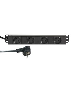 Adam Hall 87470 -  Kompakte 4-fach Steckdosenleiste 30 cm