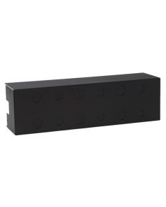 Adam Hall 19" Parts 87457A - Rückseitiger Schutzkasten für 87475 19" Blende 3 HE für Sicherungsautomaten