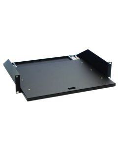 Adam Hall 19" Parts 87555 - 19" Ablage 2 HE mit Auszugsschienen