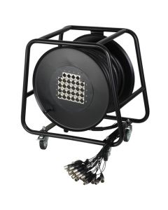 Adam Hall Cables K28C30D - Stagebox auf Trommel 24/4 30 m