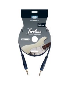 Adam Hall Cables Liveline Serie KI3SGP - Instrumentenkabel 6,3 mm Klinke mono auf 6,3 mm Klinke mono 3 m