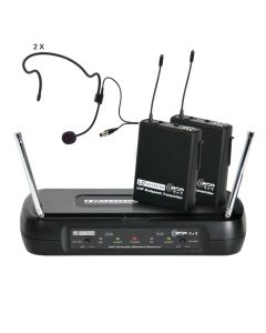 LD Systems ECO 2 - Funkmikrofon System mit 2 x Belt Pack und 2 x Headset