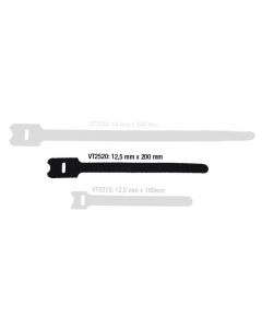 ah Accessories VT2520 - Klett Kabelbinder 200 mm schwarz