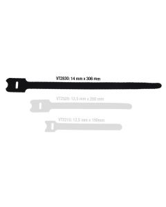 ah Accessories VT2830 - Klett Kabelbinder 306 mm schwarz