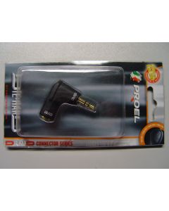 Proel Die Hard DHPA122A Klinke Stecker Stereo 3.5mm auf Klinke Buchse Stereo 3.5mm gewinkelt / Adapter