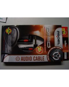 Proel Die Hard DH600LU09 Klinke Mono 6.3mm gewinkelt auf Klinke Mono 6.3mm gewinkelt Cable / 0.9m