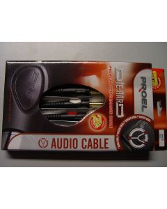 Proel Die Hard DH620 Klinke Stereo 6.3mm auf 2 x Klinke Mono 6.3mm Cable / 0.3m