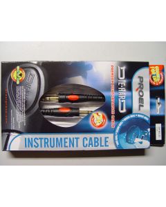 Proel Die Hard DH140LU2 Instrumentenkabel 6,3 Stereo gerade+gerade / 2m