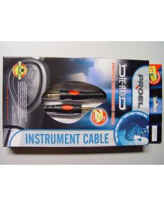Proel Die Hard DH140LU3 Instrumentenkabel 6,3 Stereo gerade+gerade / 3m