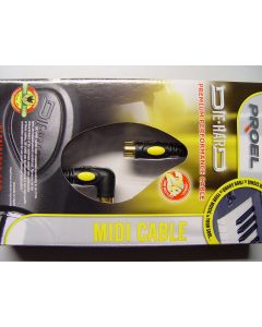Proel Die Hard DH410LU15 Midi Cable 5 Pin gerade / 5 Pin gewinkelt / 1.5m