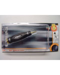 Proel Die Hard DHPA120 Klinke Stecker Stereo 3.5mm auf Klinke Buchse Stereo 6.3mm / Adapter