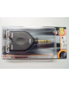 Proel Die Hard DHPA170 Klinke Stecker Stereo 6.3mm auf 2 x Klinke Buchse Stereo 6.3mm / Adapter