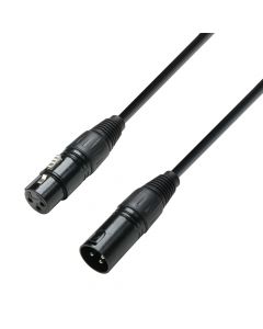 Adam Hall Cables K3 DMF 0050 - DMX Kabel XLR male auf XLR female 0,5 m