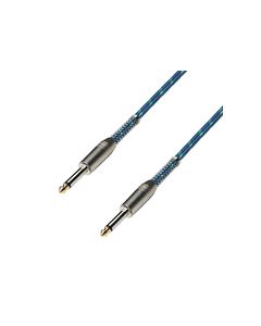 Adam Hall Cables 3 Star Serie - Vintage Instrumentenkabel 6,3 mm Klinke mono auf 6,3 mm Klinke mono 9 m