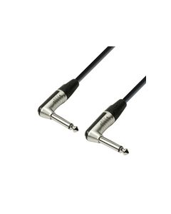Adam Hall Cables 4 Star Serie - Instrumentenkabel REAN 6,3 mm Winkelklinke mono auf 6,3 mm Winkelklinke mono 0,60 m